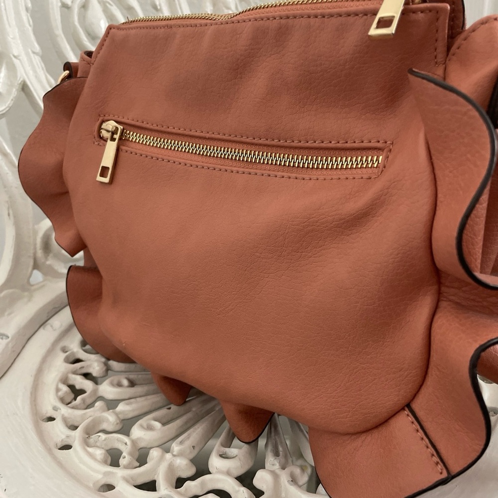 Sole Society Ruffle Rose Crossbody